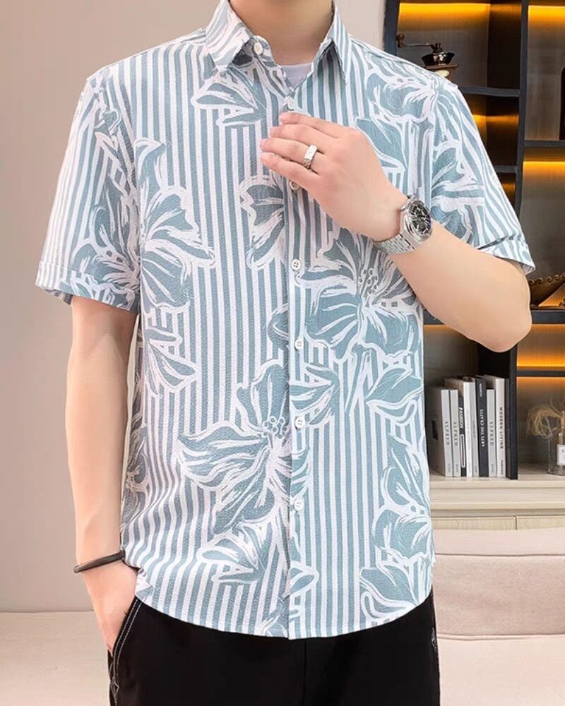 花朵的衬衫 休闲款
