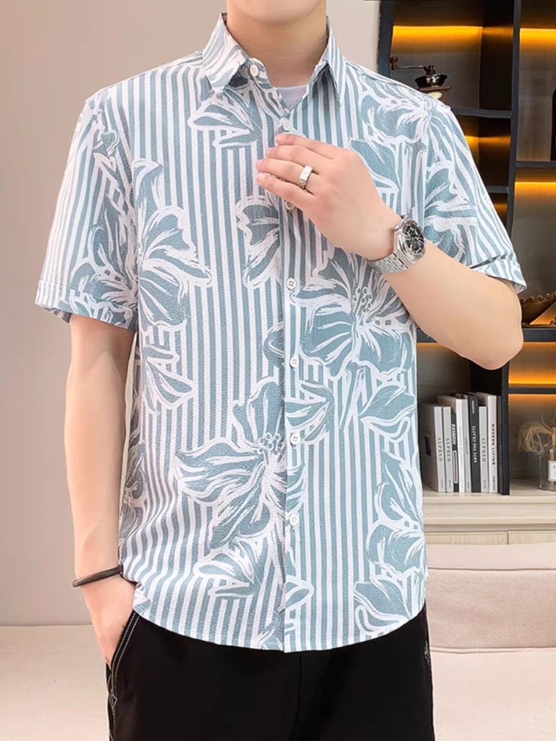 花朵的衬衫 休闲款