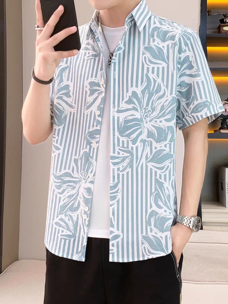 花朵的衬衫 休闲款